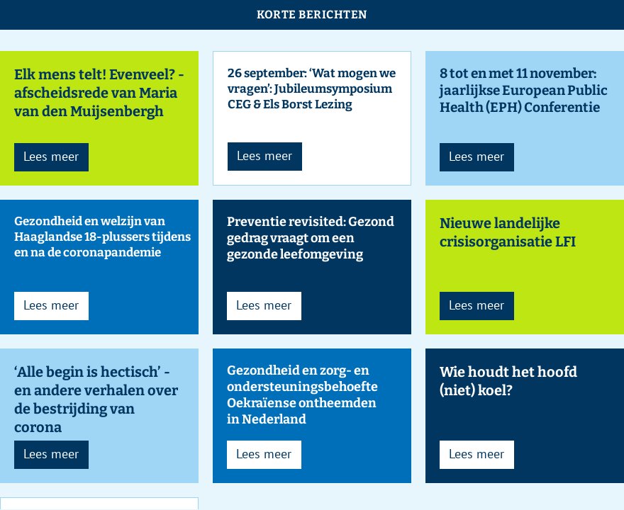 Korte Berichten - Epidemiologisch Bulletin #3-2023